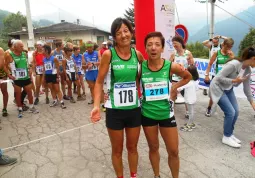 Daniela Monasterilo e Michela Bovetti all'arrivo della gara